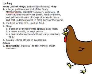 Talk turkey meaning